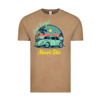 Vintage Coffee Vintage Funny Beetle Bug Distressed Classic Cars Old Bugs Never Die Vintage Tee - artisFamous