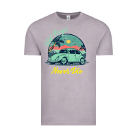 Vintage Zinc Vintage Funny Beetle Bug Distressed Classic Cars Old Bugs Never Die Vintage Tee - artisFamous