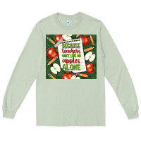 Matcha because teachers can't live on apples alone tumble Long Sleeve Tee - TumblerDesignByShophia