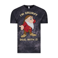 Cloud Black snow white i'm grumpy deal with it portrait t shirt Vintage Tee - artisFamous