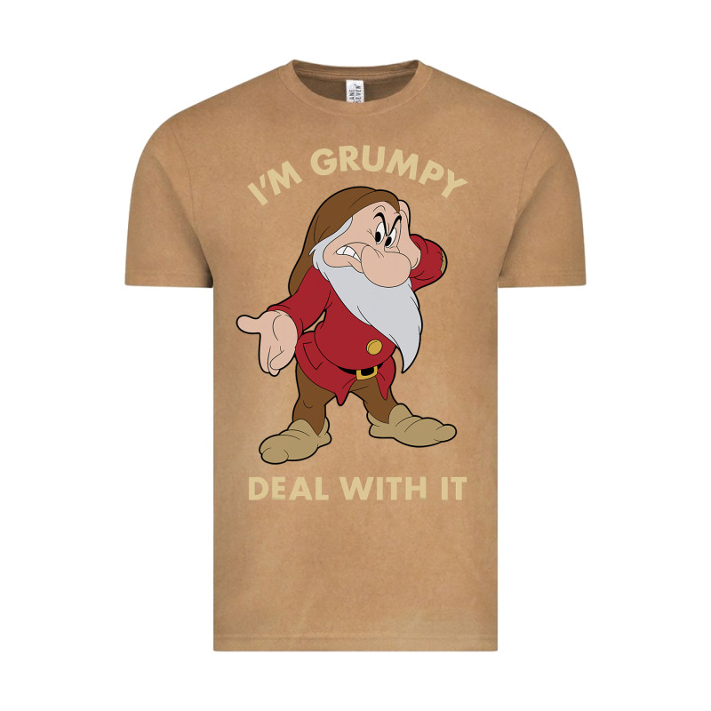 Snow White I'm Grumpy Deal With It Portrait T Shirt Vintage Tee by artisFamous | Teevron