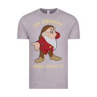 Vintage Zinc snow white i'm grumpy deal with it portrait t shirt Vintage Tee - artisFamous
