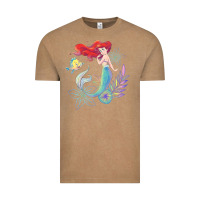Vintage Coffee the little mermaid ari  and flounder sea t shirt Vintage Tee - artisFamous