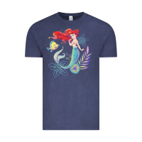 Vintage Denim the little mermaid ari  and flounder sea t shirt Vintage Tee - artisFamous