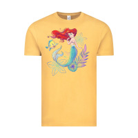Vintage Mustard the little mermaid ari  and flounder sea t shirt Vintage Tee - artisFamous