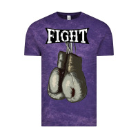 Cloud Purple boxing vintage fight gloves Vintage Tee - artisFamous