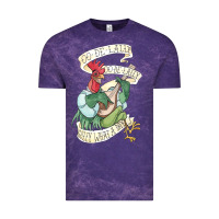 Cloud Purple alan a dale rooster  oo de lally golly what a day tattoo watercolor pa Vintage Tee - artisFamous