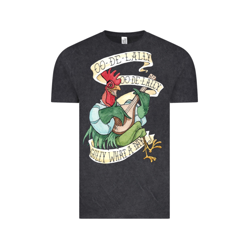Alan A Dale Rooster  Oo De Lally Golly What A Day Tattoo Watercolor Pa Vintage Tee by artisFamous | Teevron