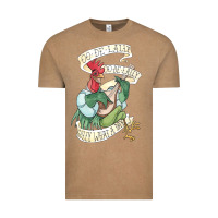 Vintage Coffee alan a dale rooster  oo de lally golly what a day tattoo watercolor pa Vintage Tee - artisFamous