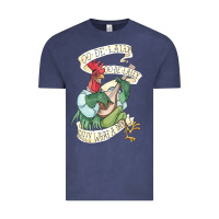 Vintage Denim alan a dale rooster  oo de lally golly what a day tattoo watercolor pa Vintage Tee - artisFamous