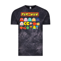 Cloud Black 80s pacman ghosts video games Vintage Tee - artisFamous