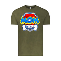 Vintage Olive funny mom patrol  funny dog mom gift birthday party t shirt Vintage Tee - artisFamous