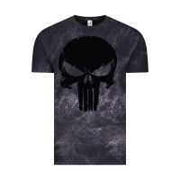 Cloud Black the punisher skull black Vintage Tee - artisFamous