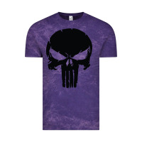 Cloud Purple the punisher skull black Vintage Tee - artisFamous