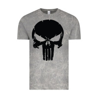 Cloud Rock the punisher skull black Vintage Tee - artisFamous