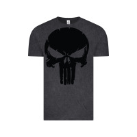 Vintage Black the punisher skull black Vintage Tee - artisFamous