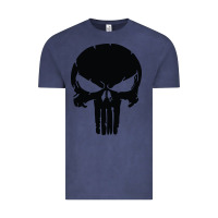 Vintage Denim the punisher skull black Vintage Tee - artisFamous