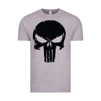 The Punisher Skull Black Vintage Tee | Teevron