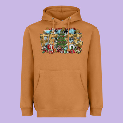 Peace Heavyweight Hoodie Designed By Sublimationcraftshop