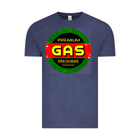 Vintage Denim GARAGE CAR GASOLINE Vintage Tee - artisFamous
