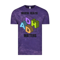 Cloud Purple adhd mental health matters Vintage Tee - artisFamous