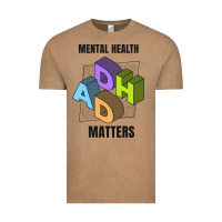 Vintage Coffee adhd mental health matters Vintage Tee - artisFamous