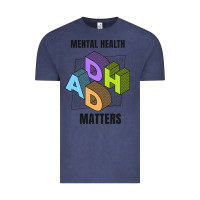 Vintage Denim adhd mental health matters Vintage Tee - artisFamous