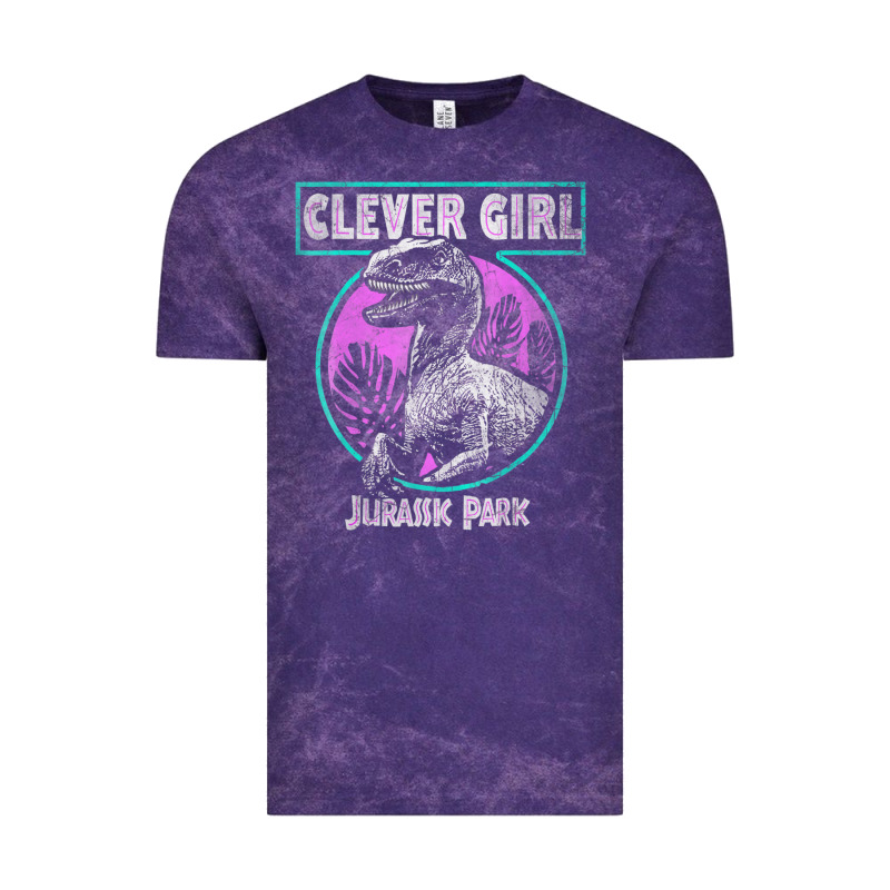 Distressed Teal Raptor Clever Girl T Shirt Vintage Tee by artisFamous | Teevron