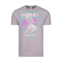 Vintage Zinc distressed teal raptor clever girl t shirt Vintage Tee - artisFamous