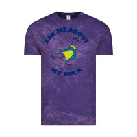 Cloud Purple ask me about my duck Vintage Tee - artisFamous