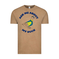 Vintage Coffee ask me about my duck Vintage Tee - artisFamous