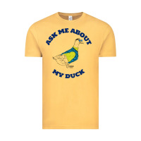 Vintage Mustard ask me about my duck Vintage Tee - artisFamous