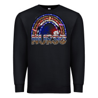 Black american nurse Premium Sweatshirt - SublimationCraftShop
