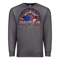 Charcoal Heather american nurse Premium Sweatshirt - SublimationCraftShop