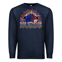 Navy american nurse Premium Sweatshirt - SublimationCraftShop
