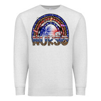 Oatmeal Heather american nurse Premium Sweatshirt - SublimationCraftShop