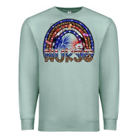Seafoam american nurse Premium Sweatshirt - SublimationCraftShop