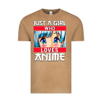 Vintage Camel just a girl who loves anime japanese cute Vintage Tee - artisFamous