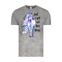 Cloud Rock just a girl who loves horses Vintage Tee - artisFamous
