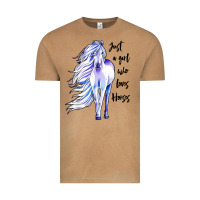 Vintage Camel just a girl who loves horses Vintage Tee - artisFamous