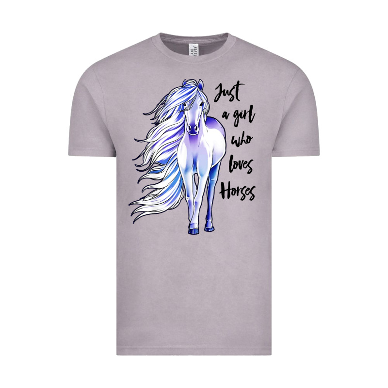 Just A Girl Who Loves Horses Vintage Tee by artisFamous | Teevron