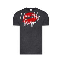 Vintage Black kiss lips i love my gringo wife girlfriend premium Vintage Tee - artisFamous