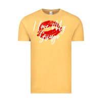 Vintage Mustard kiss lips i love my gringo wife girlfriend premium Vintage Tee - artisFamous