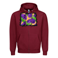 Burgundy halloween spooky bat background Zipper Hoodie - BundleAndBundleShop