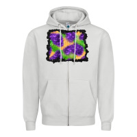 Dove Grey halloween spooky bat background Zipper Hoodie - BundleAndBundleShop