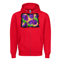 Red halloween spooky bat background Zipper Hoodie - BundleAndBundleShop