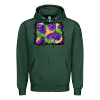 Sports Green halloween spooky bat background Zipper Hoodie - BundleAndBundleShop