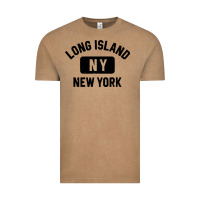 Vintage Coffee long island ny gym style distressed amber print Vintage Tee - artisFamous