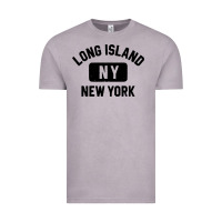Vintage Zinc long island ny gym style distressed amber print Vintage Tee - artisFamous