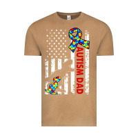 Vintage Camel mens distressed dinosaur autism dad usa flag Vintage Tee - artisFamous